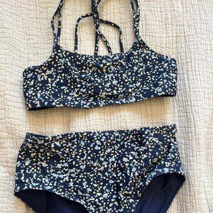 Athleta girl 2-piece swimsuit reversable